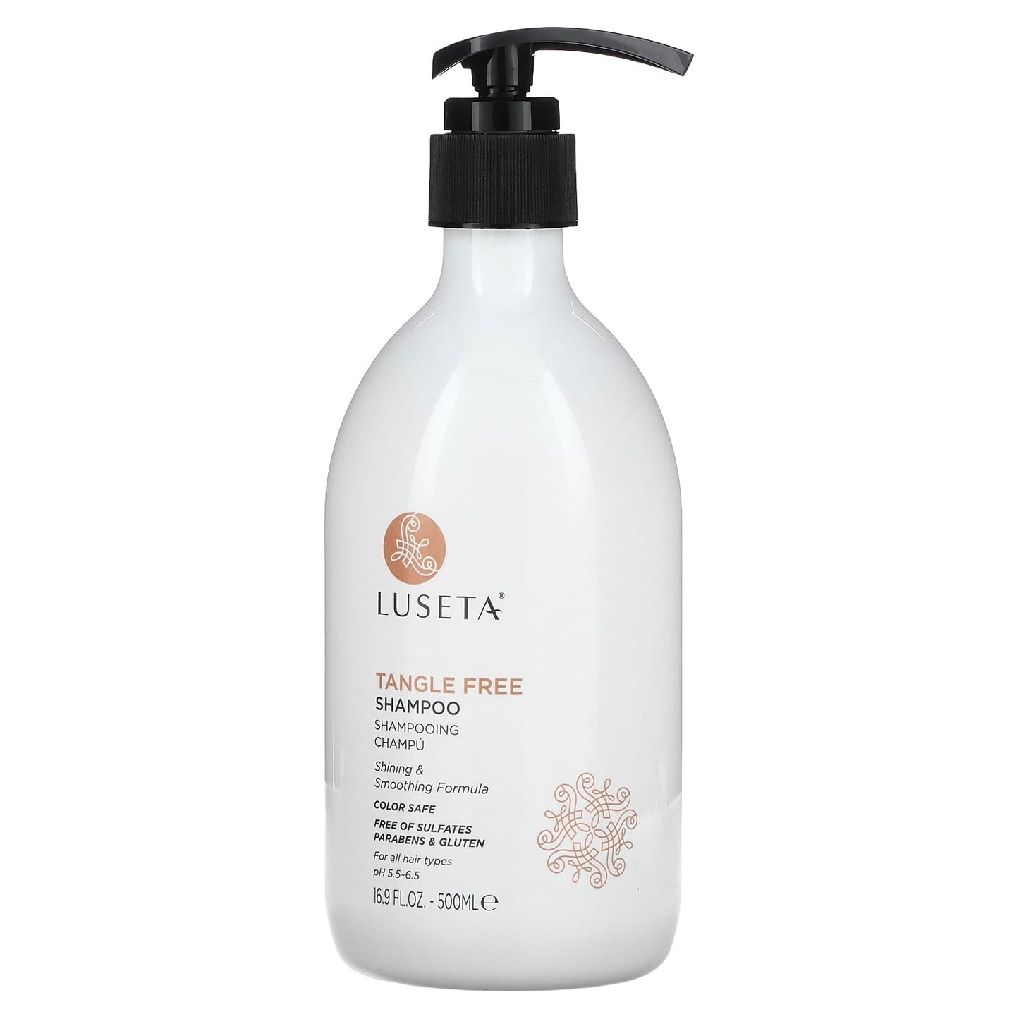 Luseta Beauty, Tangle Free Shampoo, For All Hair Types, 16.9 fl oz (500 ml) - Image 1