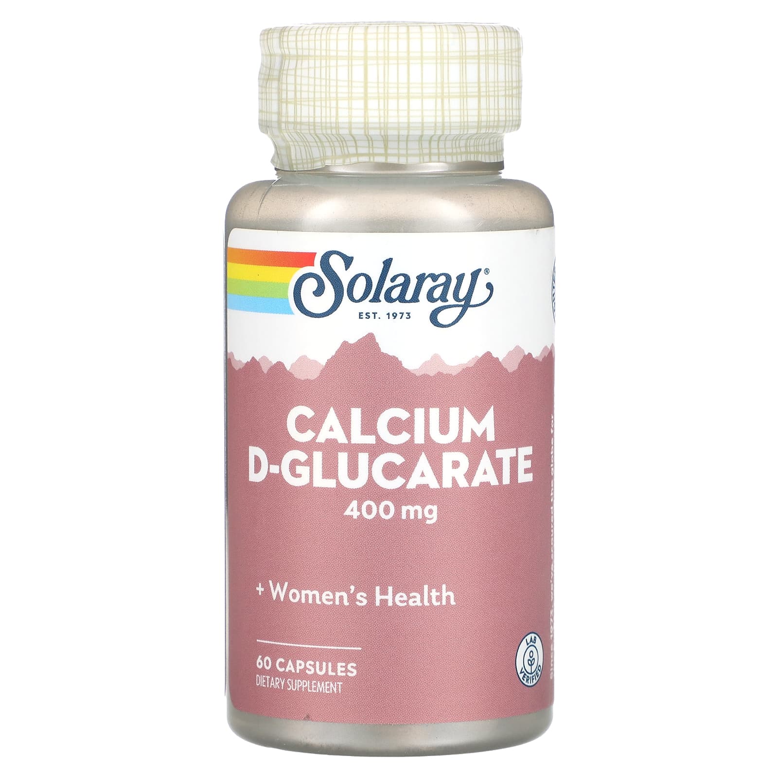 Solaray, Calcium D-Glucarate, 400 mg, 60 Capsules (200 mg per Capsule) - Image 1