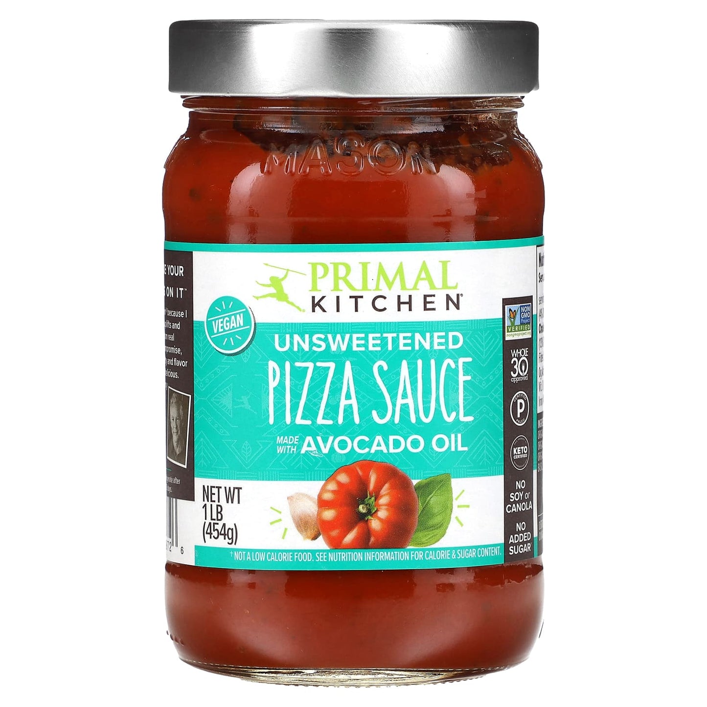 Primal Kitchen, Pizza Sauce, Unsweetened, 1 lb (454 g) - Image 1