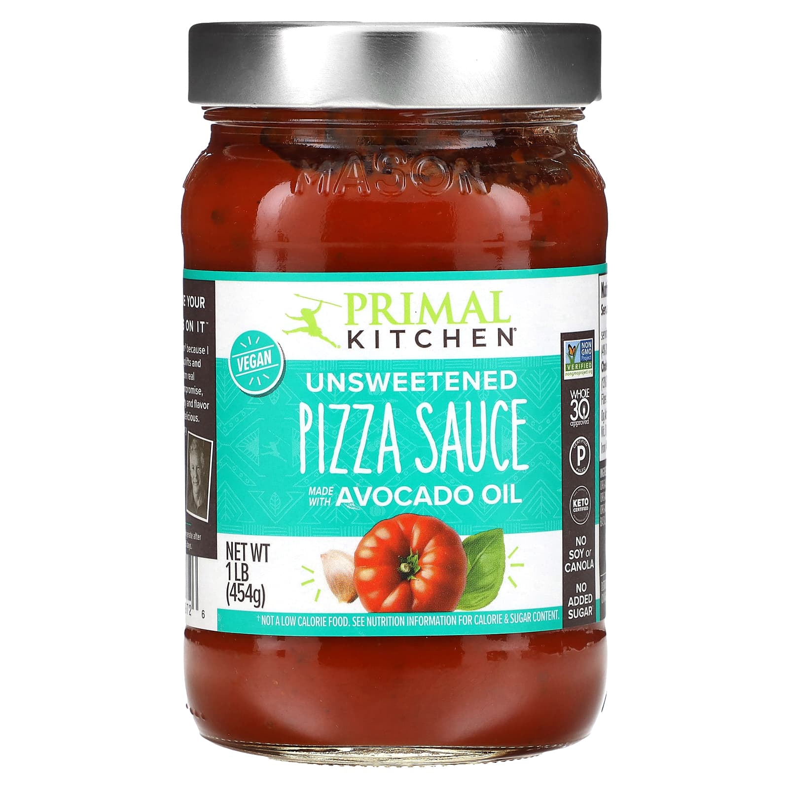 Primal Kitchen, Pizza Sauce, Unsweetened, 1 lb (454 g) - Image 1