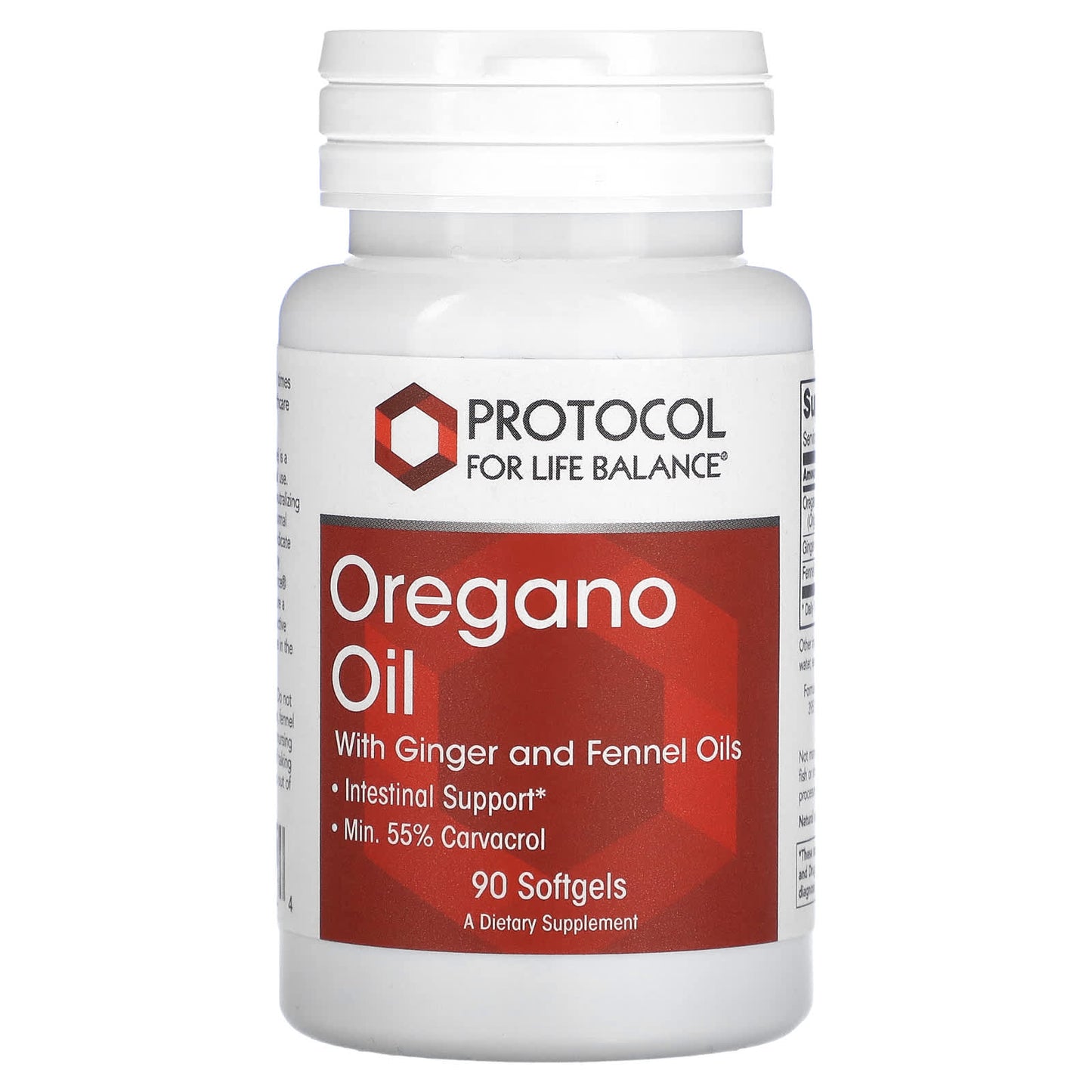Protocol for Life Balance, Oregano Oil with Ginger and Fennel Oils, 90 Softgels - Image 1