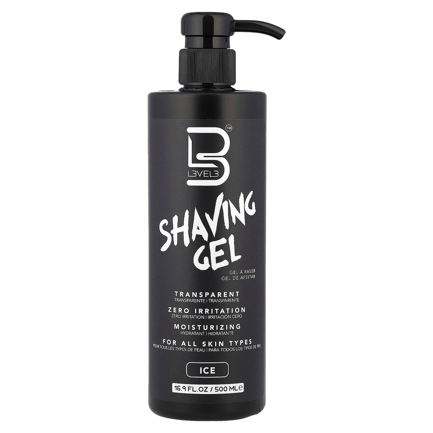 Level 3, Shaving Gel, Ice, 16.9 fl oz (500 ml) - Image 1