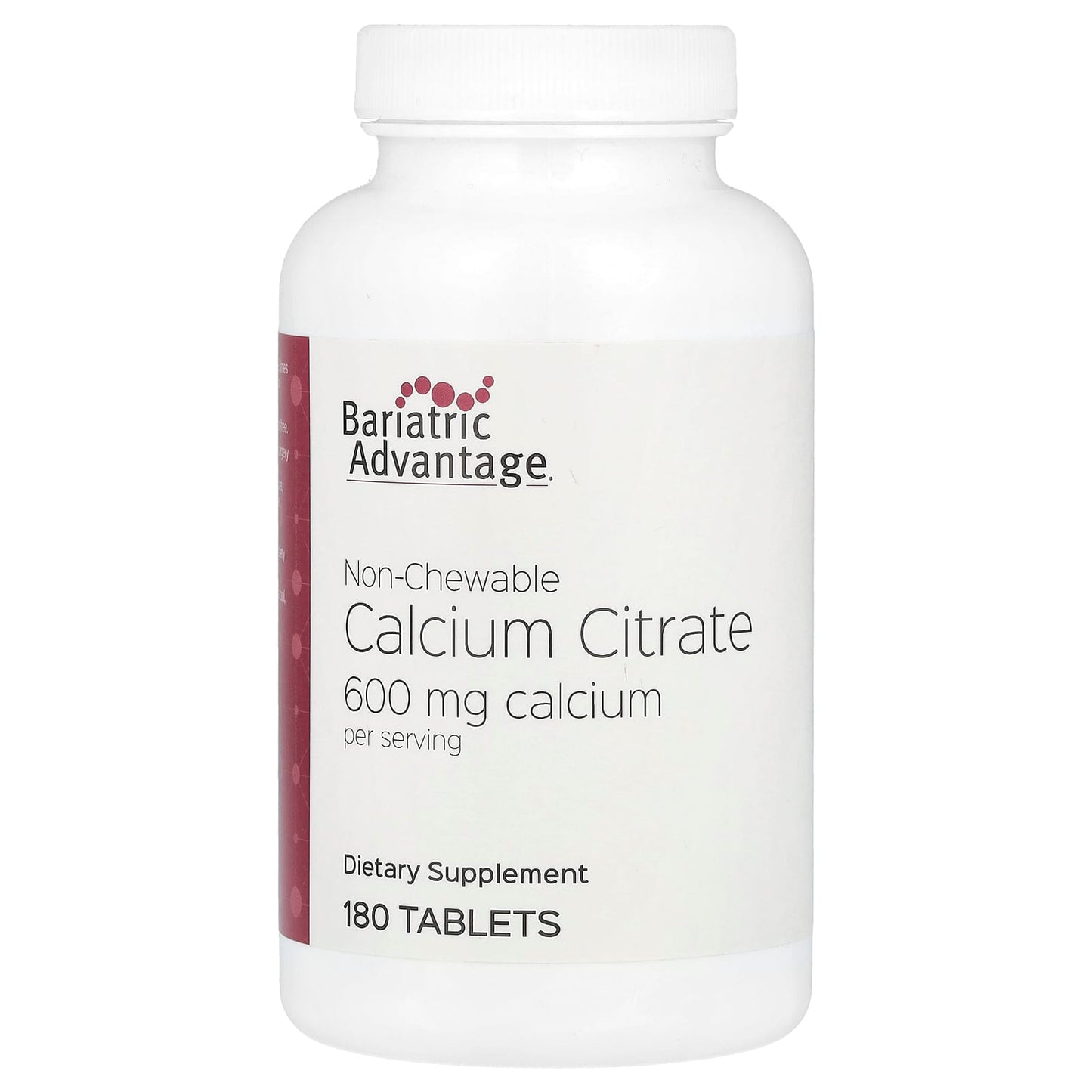 Bariatric Calcium Citrate Supplement - 180 Non-Chewable Tablets - Image 1