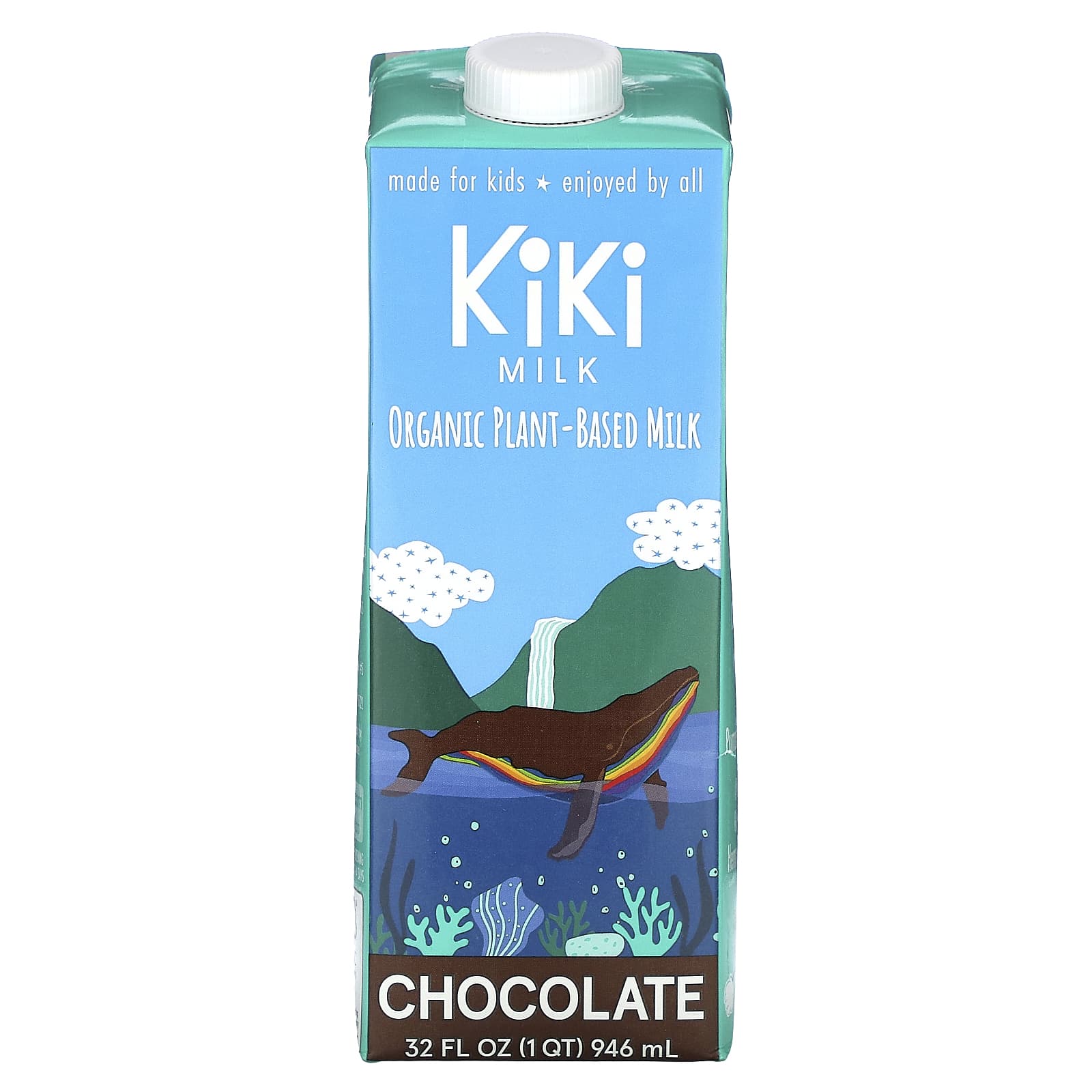 Kiki Milk, Organic Plant-Based Milk, Chocolate, 32 fl oz (946 ml) - Image 1