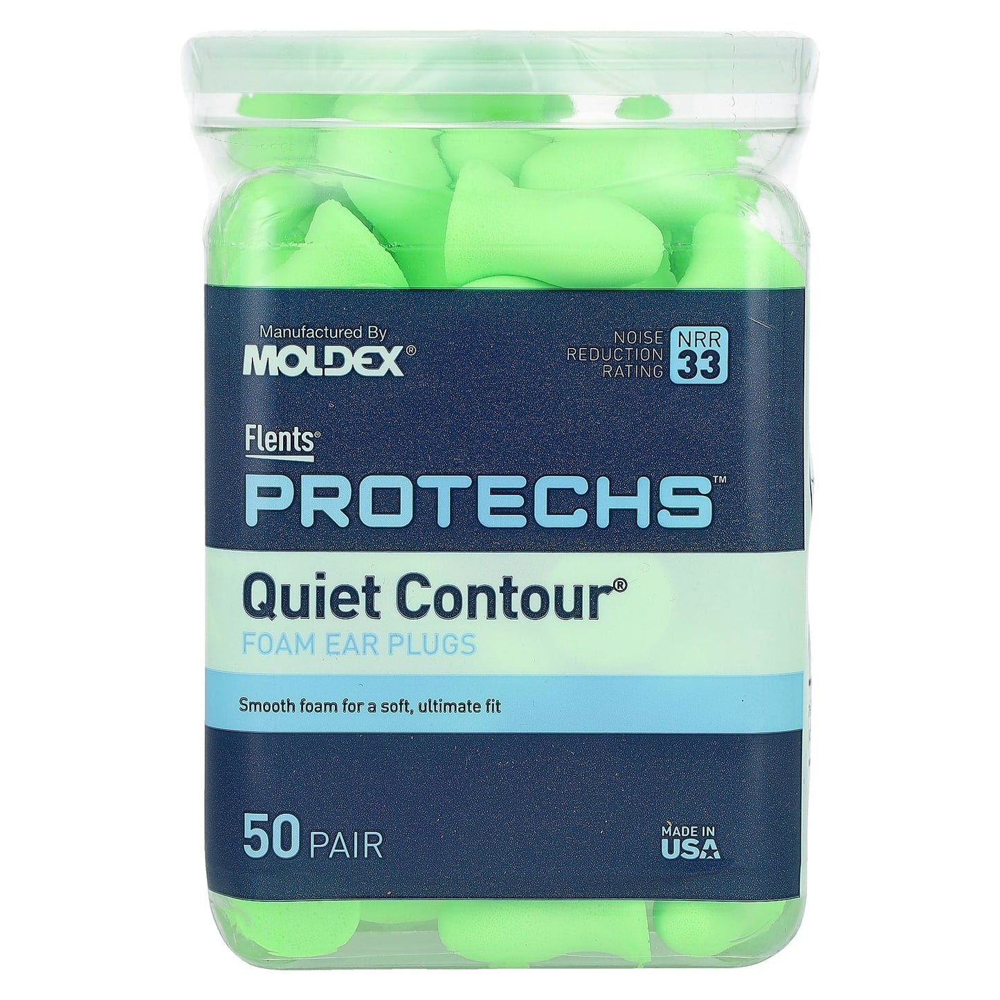 Noise Reduction Ear Plugs - 50 Pair (Flents) - Image 1