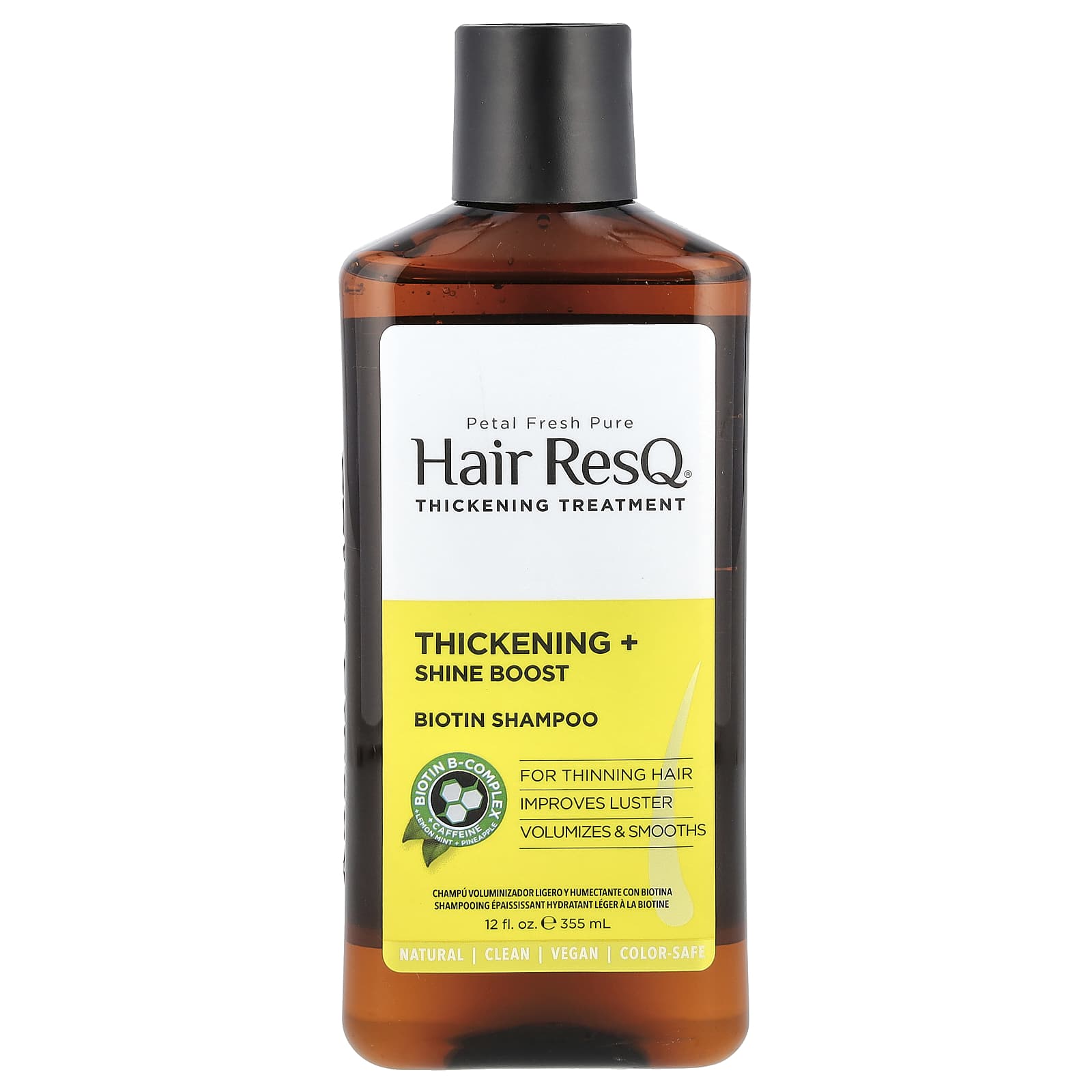 Petal Fresh, Hair ResQ®, Biotin Shampoo, Thickening + Shine Boost, 12 fl oz (355 ml) - Image 1