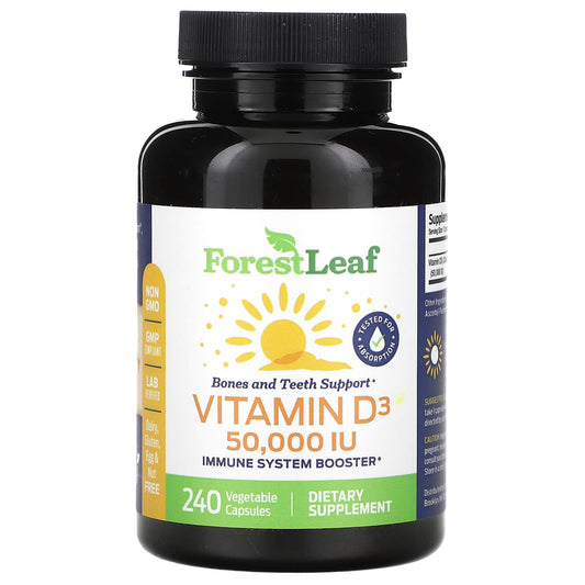 Vitamin D3 Supplement for Bone & Muscle Health - 240 Capsules - Image 1