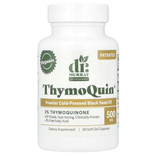 ThymoQuin® - Organic Black Seed Oil, 60 Soft Gel Capsules by Dr. Murray's - Image 1
