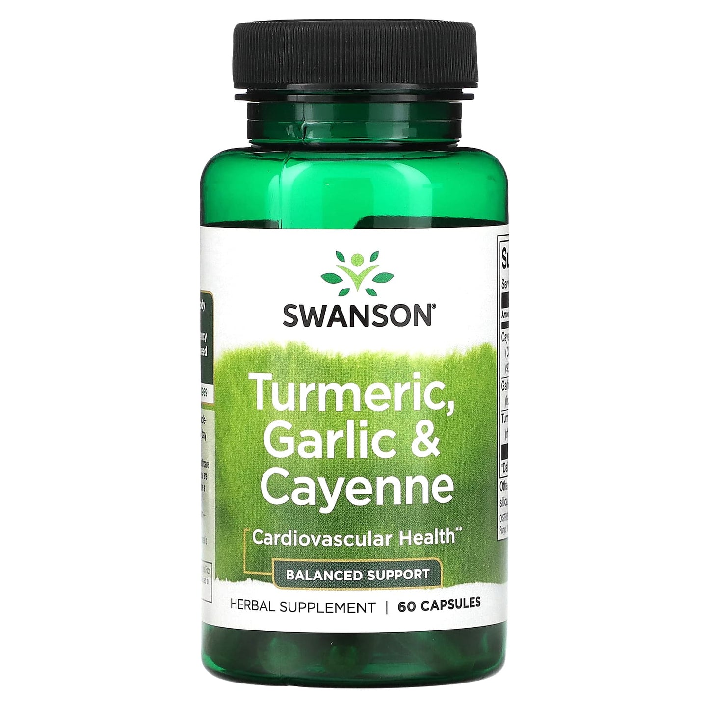 Swanson, Turmeric, Garlic & Cayenne, 60 Capsules - Image 1