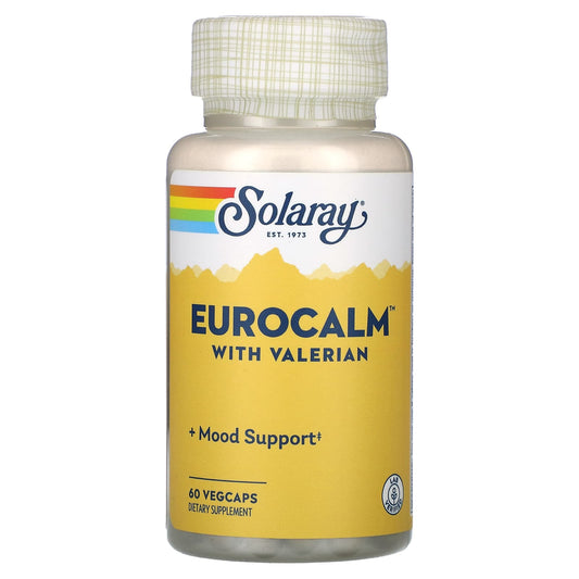 Solaray, Eurocalm with Valerian, 60 VegCaps - Image 1
