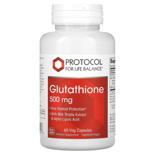 Protocol for Life Balance, Glutathione, 60 Veg Capsules - Image 1