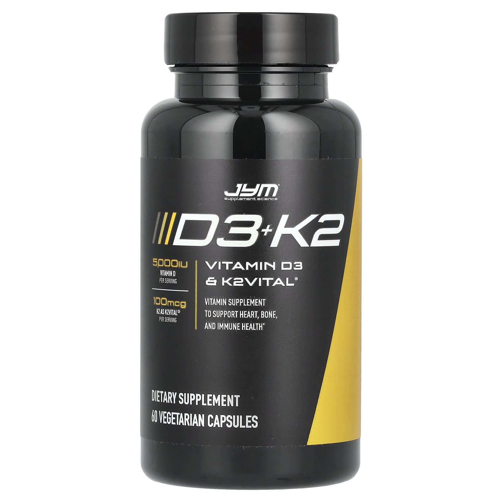 JYM D3+K2 Supplement for Stronger Bones, Immune & Heart Health - Image 1