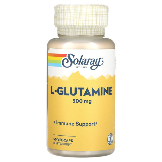 Solaray, L-Glutamine , 500 mg , 50 VegCaps - Image 1