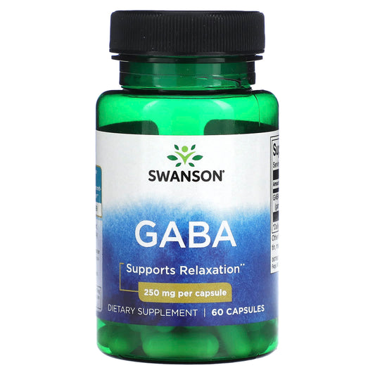 Swanson, Gaba, 250 mg, 60 Capsules - Image 1