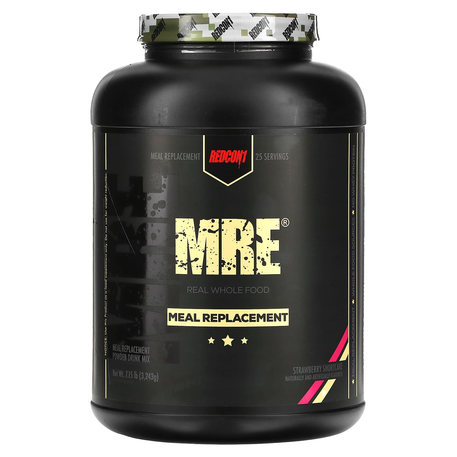 Redcon1, MRE, Meal Replacement, Strawberry Shortcake, 7.15 lb (3,243 g) - Image 1
