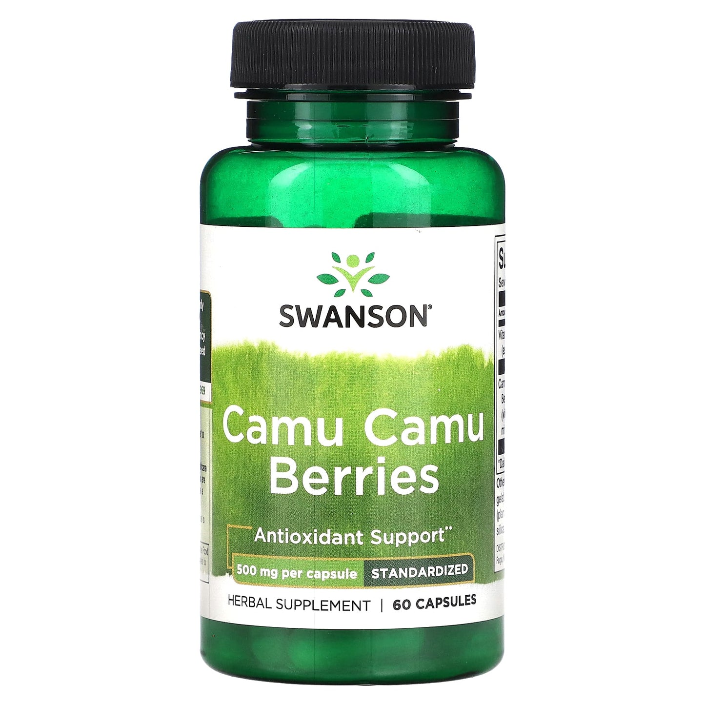 Swanson, Camu Camu Berries, 500 mg, 60 Capsules - Image 1