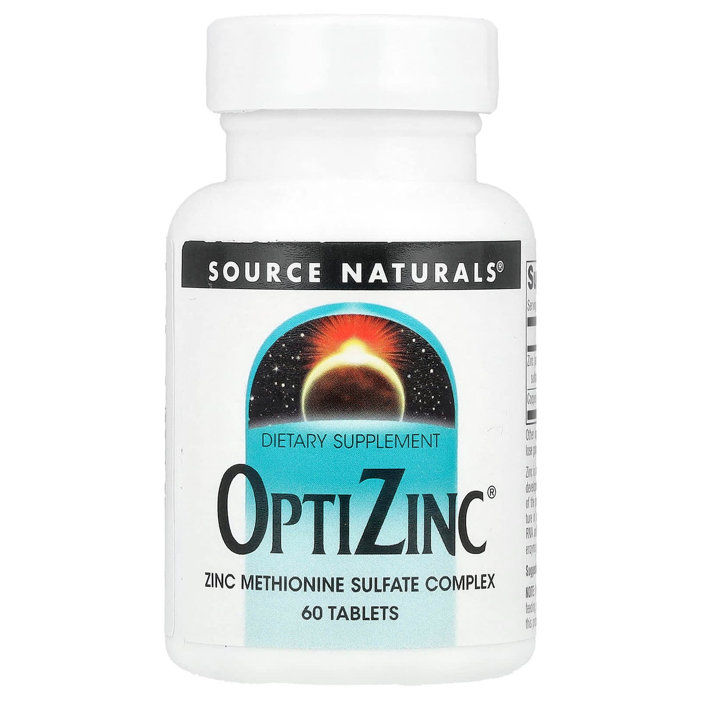 Source Naturals, OptiZinc®, 60 Tablets - Image 1