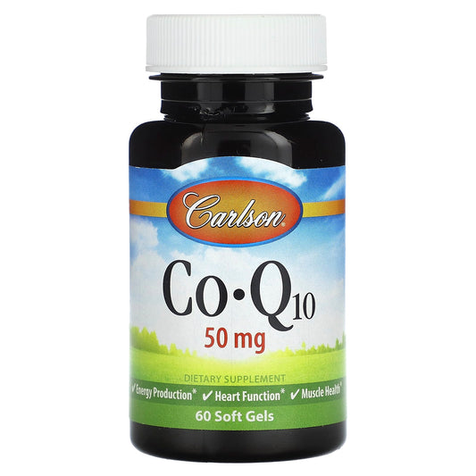 Improve Heart Health with Carlson CoQ10 50mg Soft Gels - Image 1