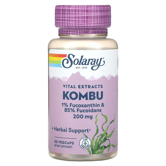 Solaray, Vital Extracts, Kombu, 30 VegCaps - Image 1