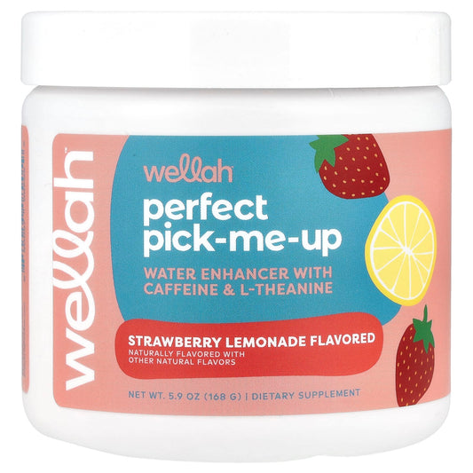 Wellah, Perfect Pick-Me-Up, Strawberry Lemonade, 5.9 oz (168 g) - Image 1
