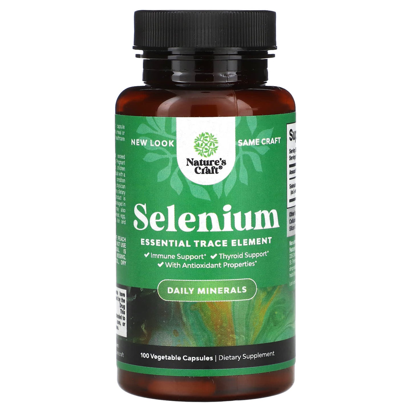 Nature's Craft, Selenium, 200 mcg, 100 Vegetable Capsules - Image 1