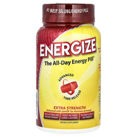 Isatori Energize: Extra Strength All-Day Energy Pills 60 Tablets - Image 1