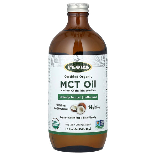 Certified Organic MCT Oil for Sustained Energy from Flora - Image 1