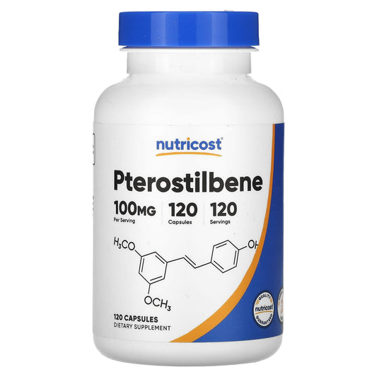 Nutricost, Pterostilbene, 100 mg, 120 Capsules - Image 1