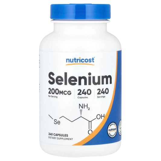 Nutricost, Selenium, 200 mcg, 240 Capsules - Image 1