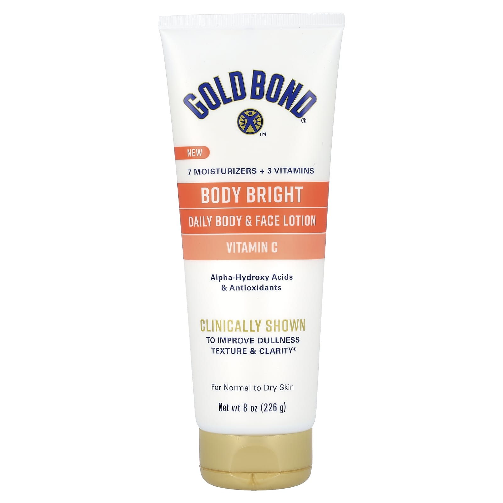Gold Bond Body Bright Daily Lotion for Normal to Dry Skin, 8oz - Image 1
