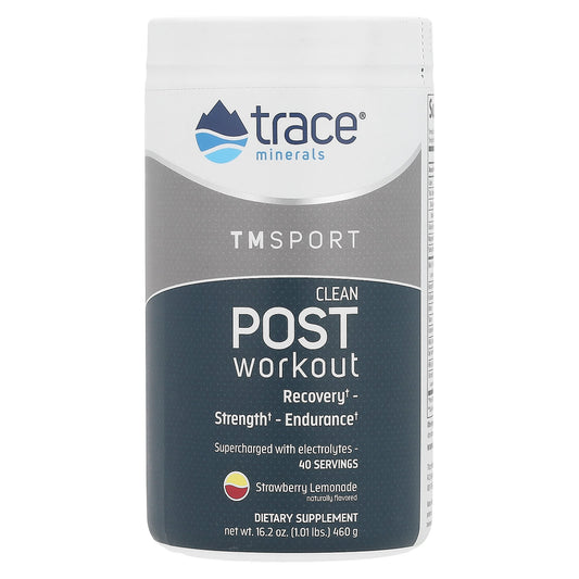 Trace, TM Sport, Clean Post Workout, Strawberry Lemonade, 1.01 lbs (460 g) - Image 1