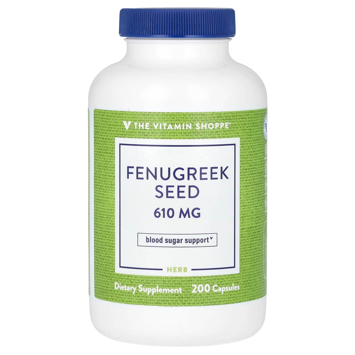 The Vitamin Shoppe, Fenugreek Seed, 610 mg, 200 Capsules - Image 1