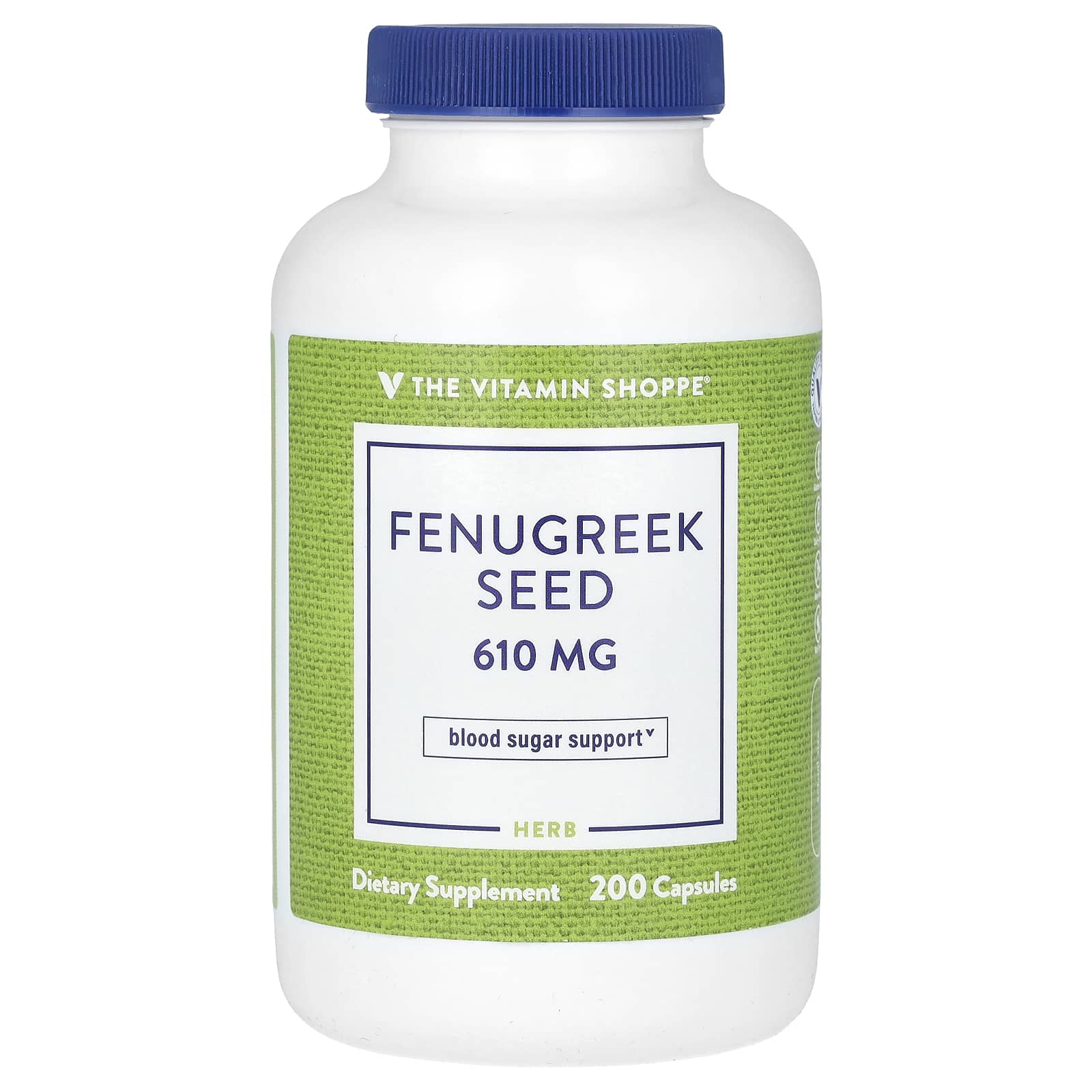 The Vitamin Shoppe, Fenugreek Seed, 610 mg, 200 Capsules - Image 1