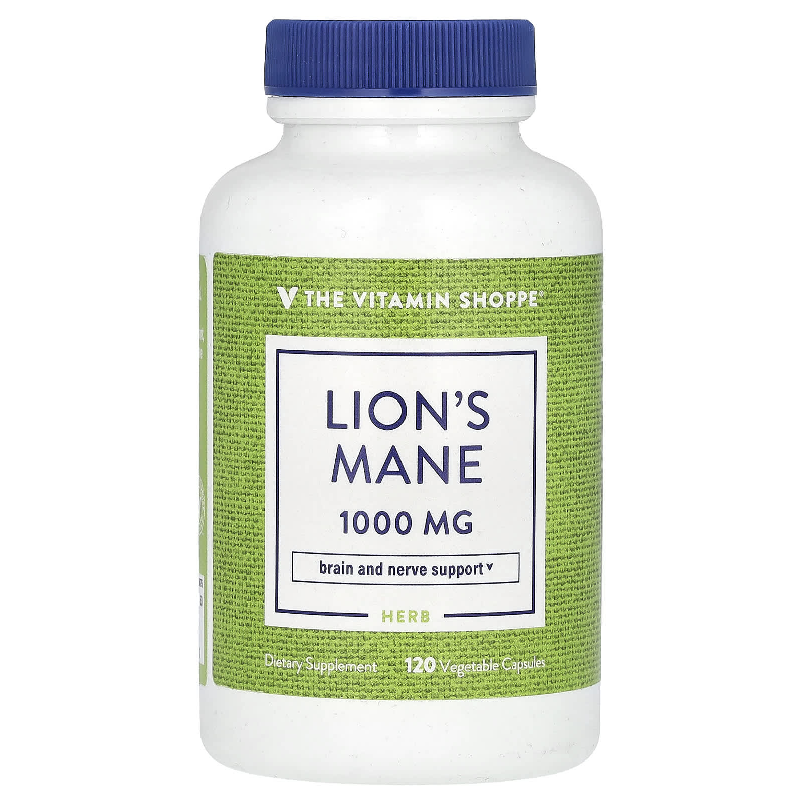 The Vitamin Shoppe, Lion's Mane, 120 Vegetable Capsules (500 mg per Capsule) - Image 1