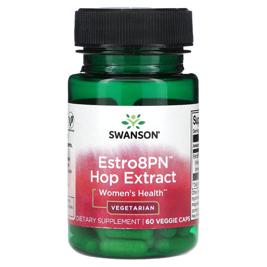 Swanson, Estro8PN Hop Extract, Women's Health, 60 Veggie Caps (10 mg per Cap) - Image 1