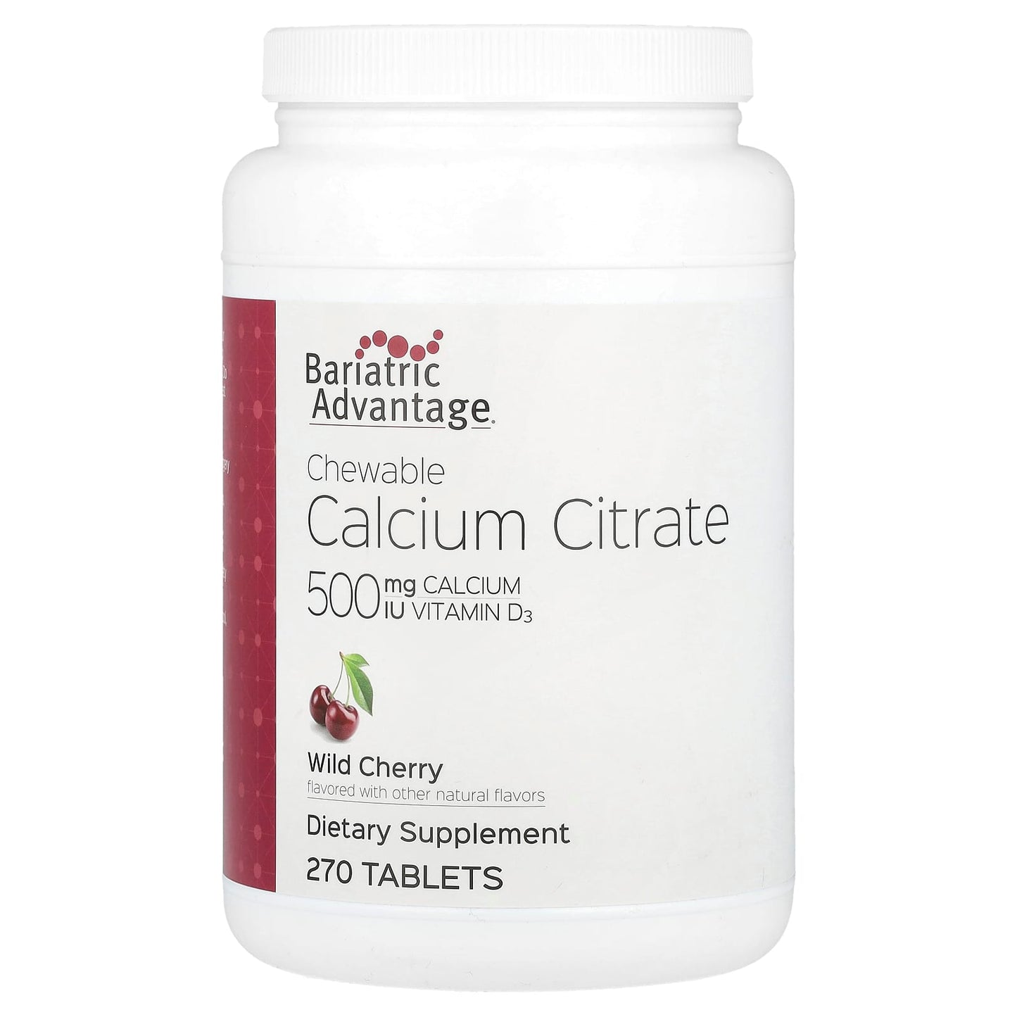 Bariatric Calcium Citrate Supplement | Wild Cherry Flavor - Image 1
