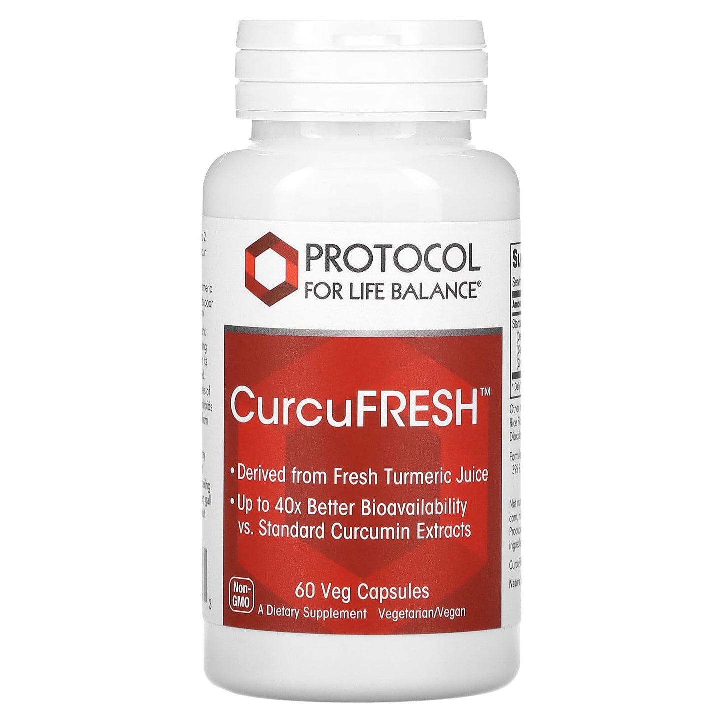 Protocol for Life Balance, CurcuFRESH, 500 mg, 60 Veg Capsules - Image 1