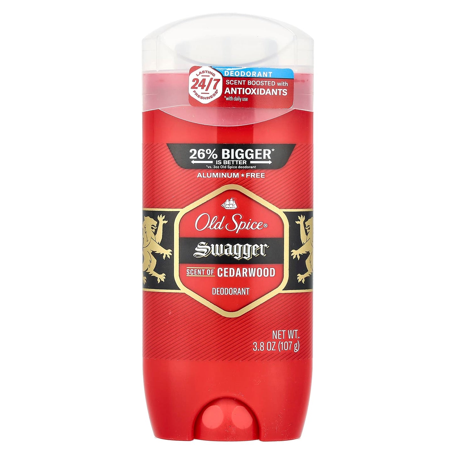 Old Spice, Swagger Deodorant, Cedarwood, 3.8 oz (107 g) - Image 1