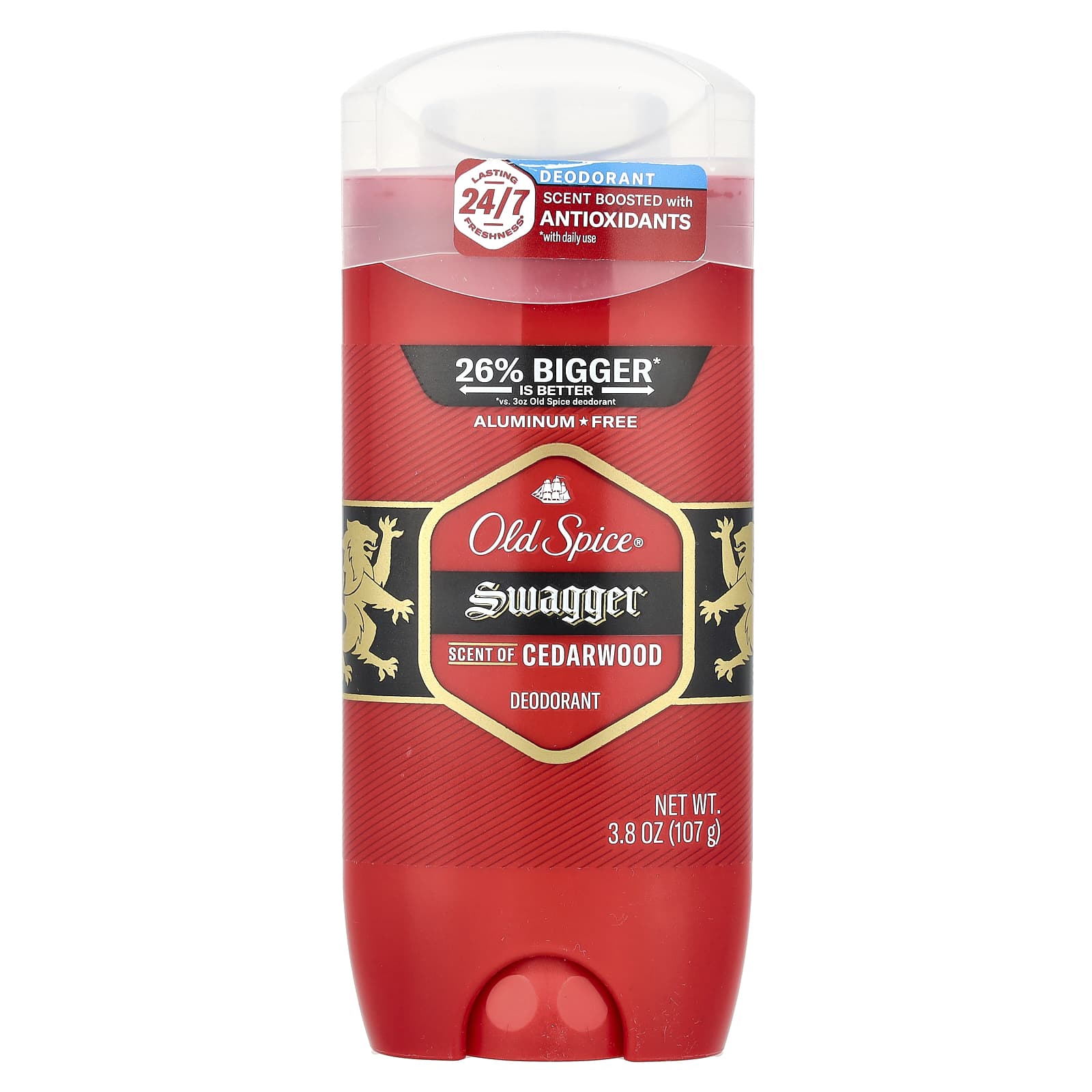 Old Spice, Swagger Deodorant, Cedarwood, 3.8 oz (107 g) - Image 1