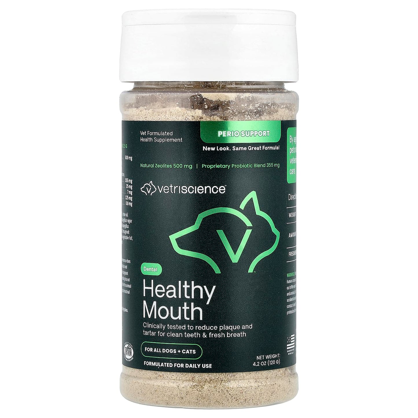 Vetriscience, Healthy Mouth, For All Dogs + Cats, 4.2 oz (120 g) - Image 1