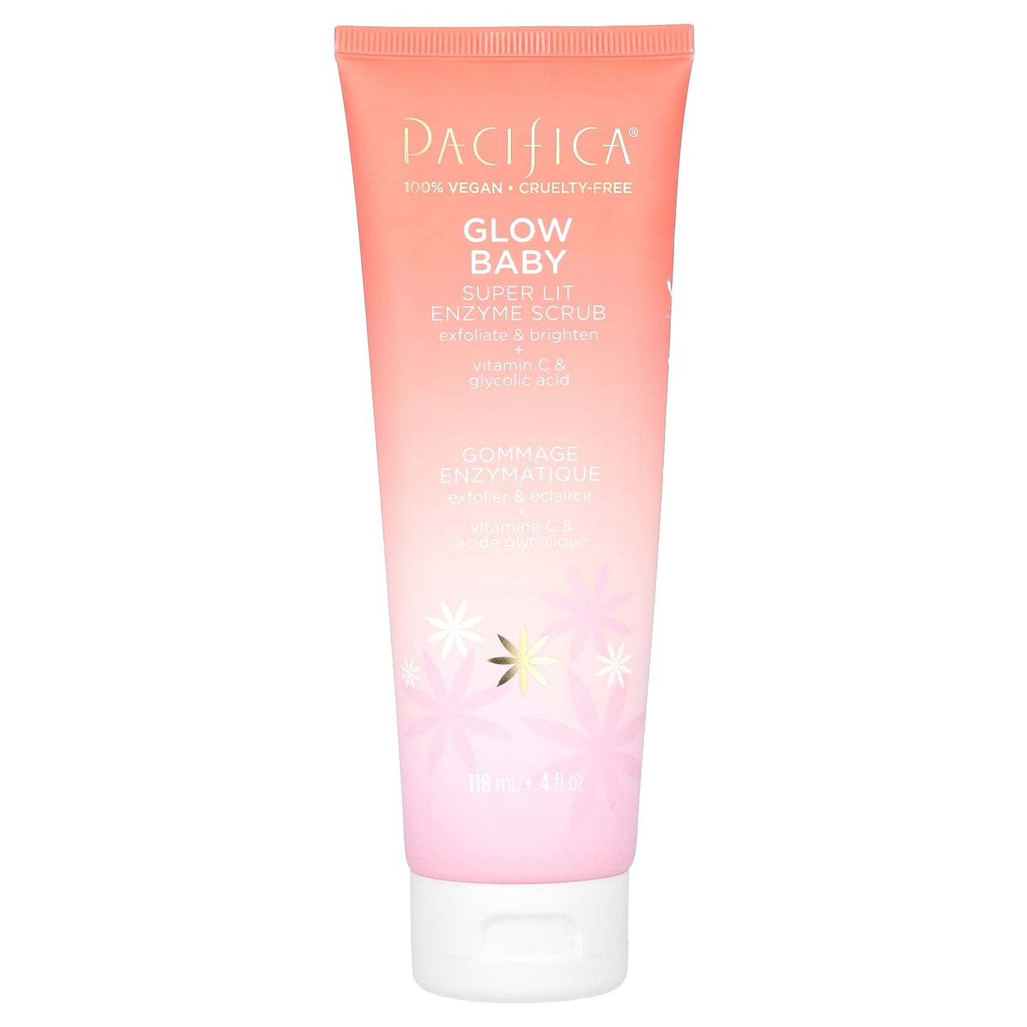 Pacifica, Glow Baby, Super Lit Enzyme Scrub, 4 fl oz (118 ml) - Image 1