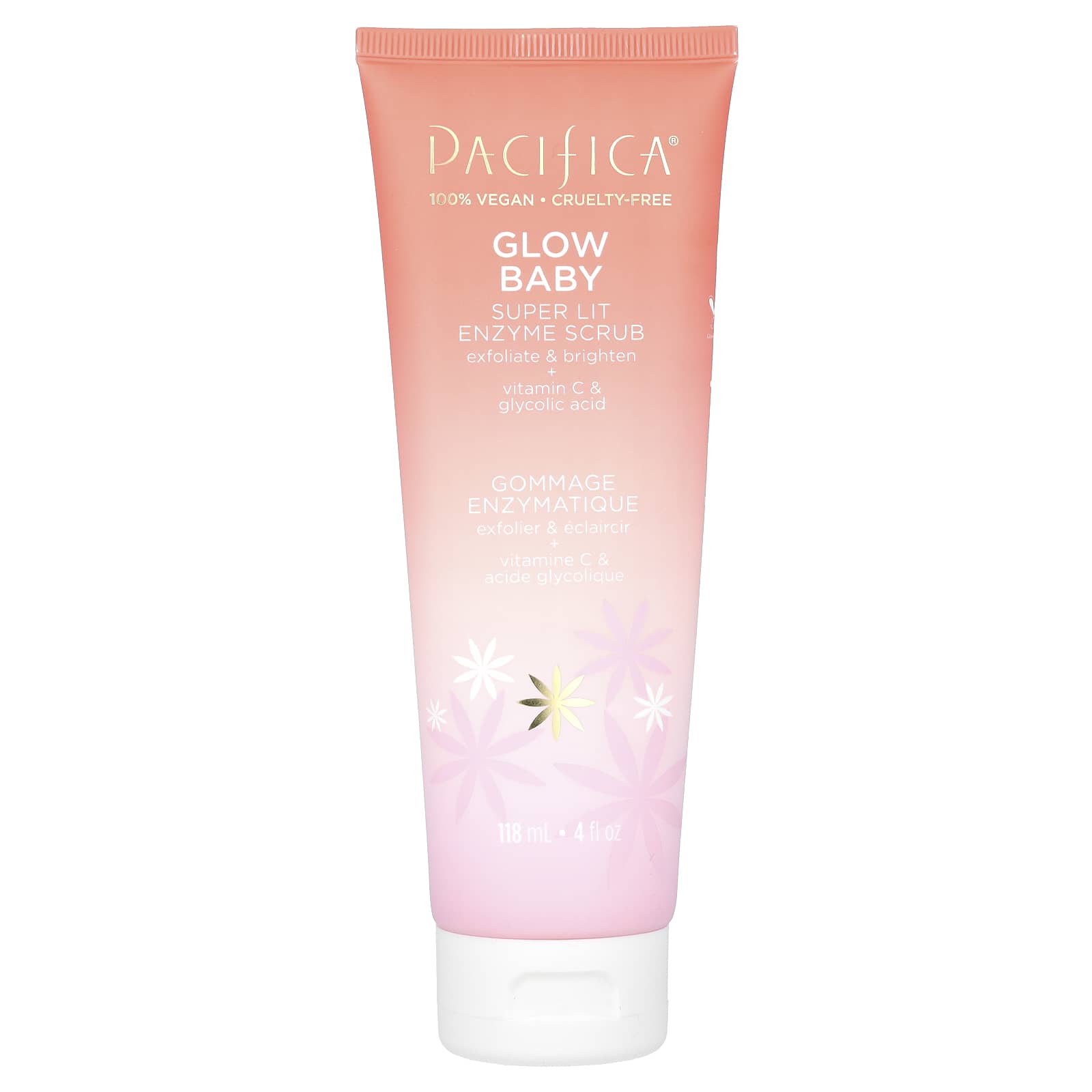 Pacifica, Glow Baby, Super Lit Enzyme Scrub, 4 fl oz (118 ml) - Image 1