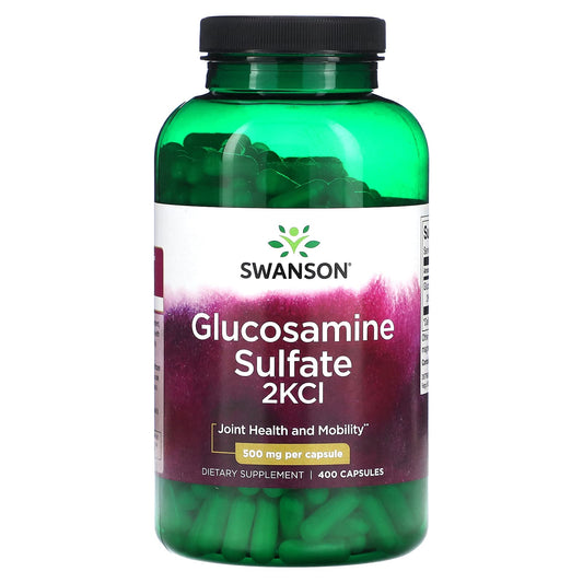 Swanson, Glucosamine Sulfate 2KCI, 500 mg, 400 Capsules - Image 1