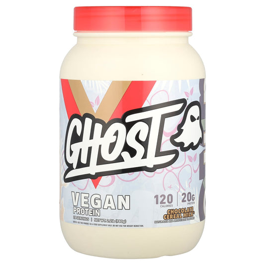 Ghost Vegan Protein, Chocolate Cereal Milk, 2.2 lb - 20g Protein Powder - Image 1
