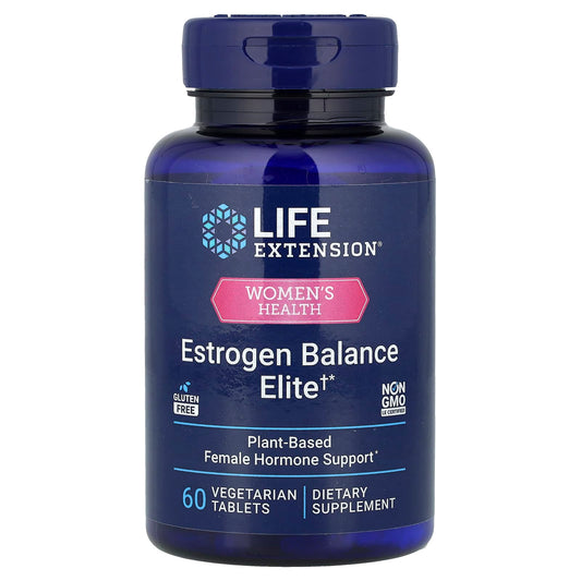 Life Extension, Women's Health, Estrogen Balance Elite, 60 Vegetarian Tablets - Image 1