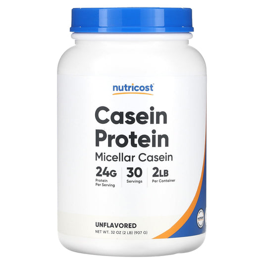 Nutricost, Casein Protein, Unflavored, 2 lb (907 g) - Image 1