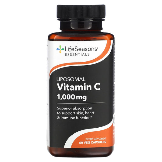 LifeSeasons, Liposomal Vitamin C, 60 Veg Capsules (500 mg per Capsule) - Image 1