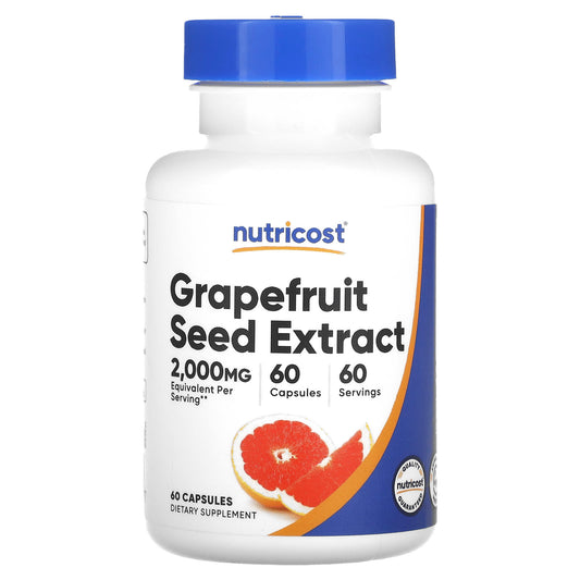 Nutricost, Grapefruit Seed Extract, 2,000 mg, 60 Capsules - Image 1