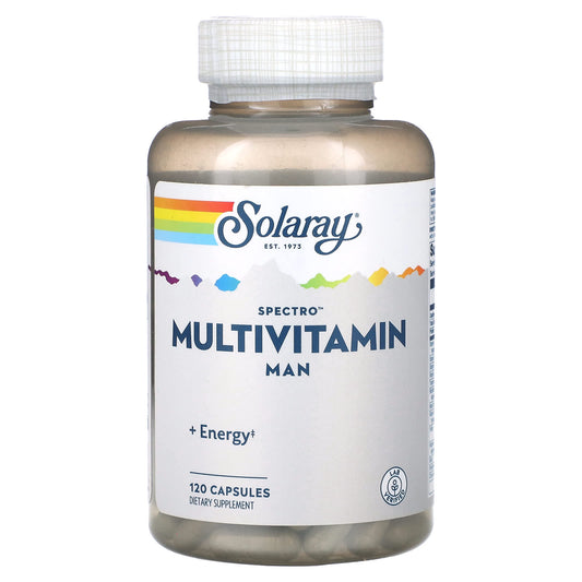 Solaray, Spectro Multivitamin, Man, 120 Capsules - Image 1