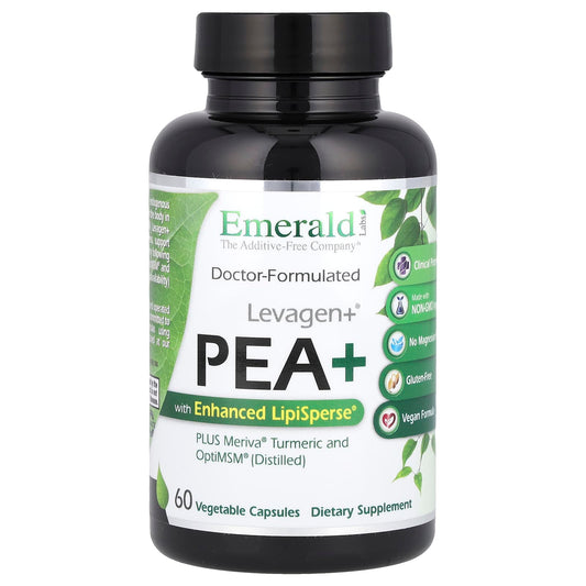 Levagen+ Pea+ with Enhanced LipiSperse, 60 Capsules for Joint Support - Image 1